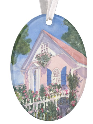 Ceramic Ornament Country Cottage