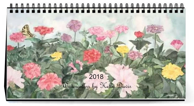 Watercolors by Kelly Davis Calendar