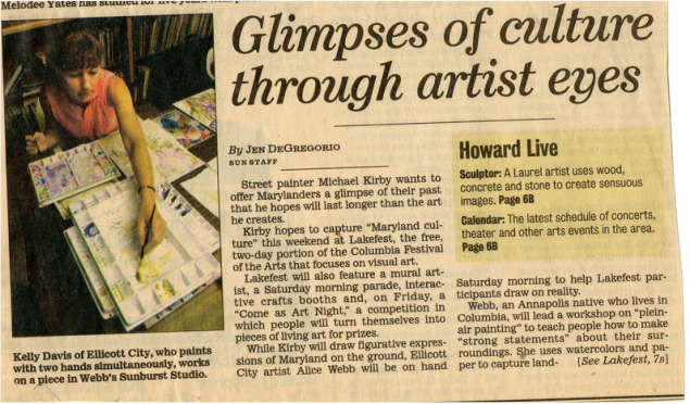 Photo of News Article titled, Glimpses of culter through artist eyes