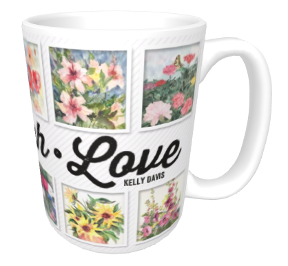 Printed Watercolors Mug